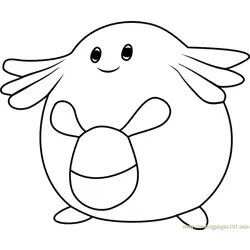 Chansey Pokemon GO Free Coloring Page for Kids