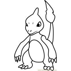 Charmeleon Pokemon GO Free Coloring Page for Kids