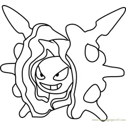 Cloyster Pokemon GO Free Coloring Page for Kids