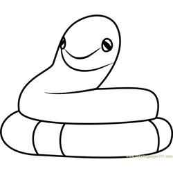 Ekans Pokemon GO Free Coloring Page for Kids