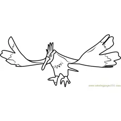 Fearow Pokemon GO Free Coloring Page for Kids