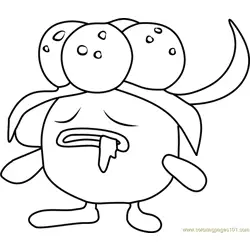 Gloom Pokemon GO Free Coloring Page for Kids