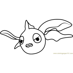 Goldeen Pokemon GO Free Coloring Page for Kids