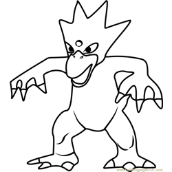 Golduck Pokemon GO Free Coloring Page for Kids