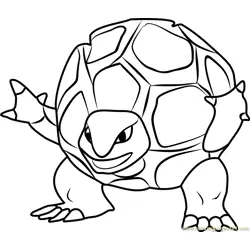 Golem Pokemon GO Free Coloring Page for Kids