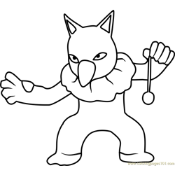 Hypno Pokemon GO Free Coloring Page for Kids