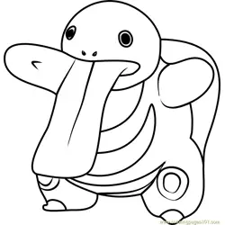 Lickitung Pokemon GO Free Coloring Page for Kids