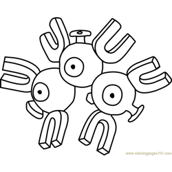 Magneton Pokemon GO Free Coloring Page for Kids