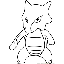 Marowak Pokemon GO Free Coloring Page for Kids