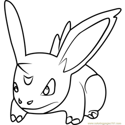 Nidoran Male Pokemon GO Free Coloring Page for Kids