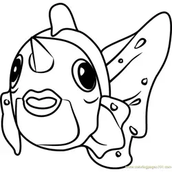 Seaking Pokemon GO Free Coloring Page for Kids
