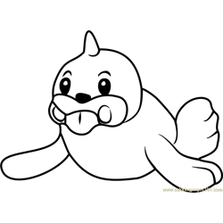 Seel Pokemon GO Free Coloring Page for Kids