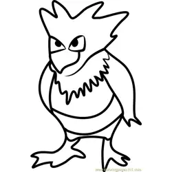 Spearow Pokemon GO Free Coloring Page for Kids
