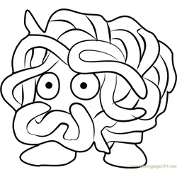 Tangela Pokemon GO Free Coloring Page for Kids