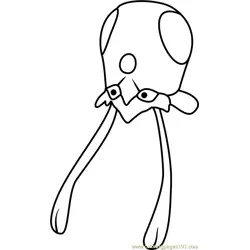 Tentacool Pokemon GO Free Coloring Page for Kids