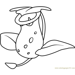 Victreebel Pokemon GO Free Coloring Page for Kids
