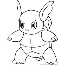 Wartortle Pokemon GO Free Coloring Page for Kids