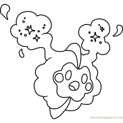 Cosmog Pokemon Sun and Moon Free Coloring Page for Kids