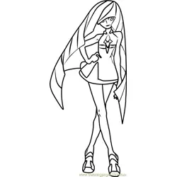 Lusamine Pokemon Sun and Moon Free Coloring Page for Kids