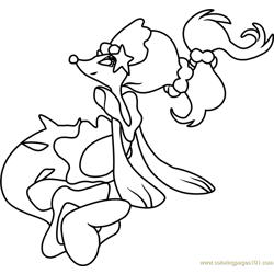 Primarina Pokemon Sun and Moon Free Coloring Page for Kids