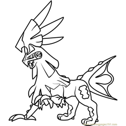 Silvally Pokemon Sun and Moon Free Coloring Page for Kids