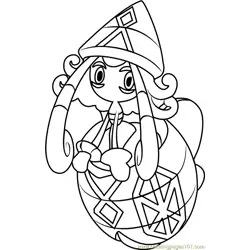 Tapu Lele Pokemon Sun and Moon Free Coloring Page for Kids