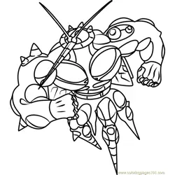 UB-02 Absorption Pokemon Sun and Moon Free Coloring Page for Kids
