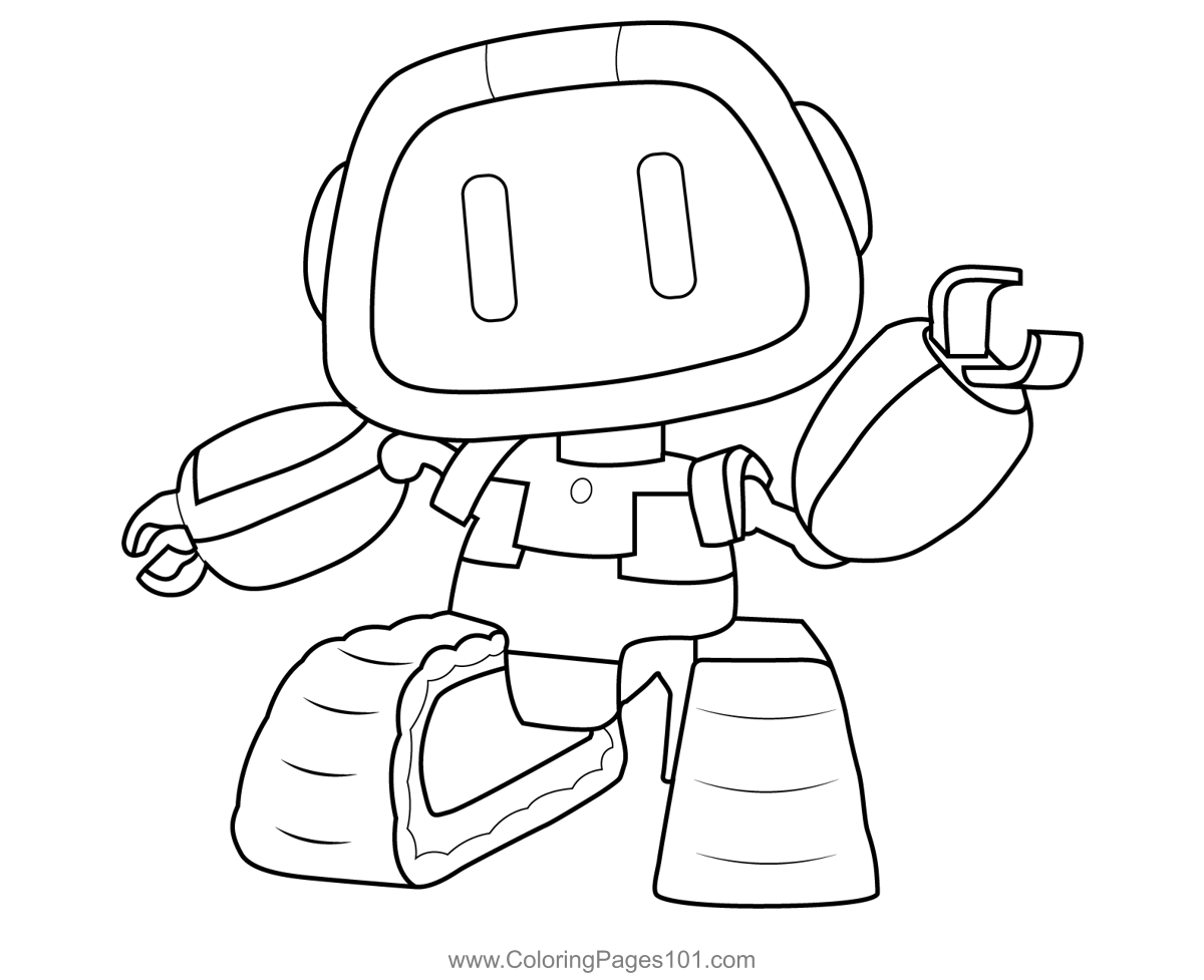 Boogie Bot from Poppy Playtime - Coloring Pages for kids