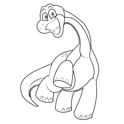 Bron Dinosaur Poppy Playtime Free Coloring Page for Kids