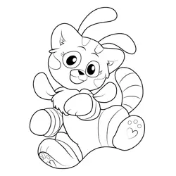 Cat Bee Playtime Poppy Playtime Free Coloring Page for Kids