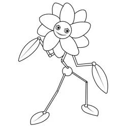 Daisy Poppy Playtime Free Coloring Page for Kids