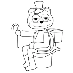 Sir Poops A Lot Poppy Playtime Free Coloring Page for Kids