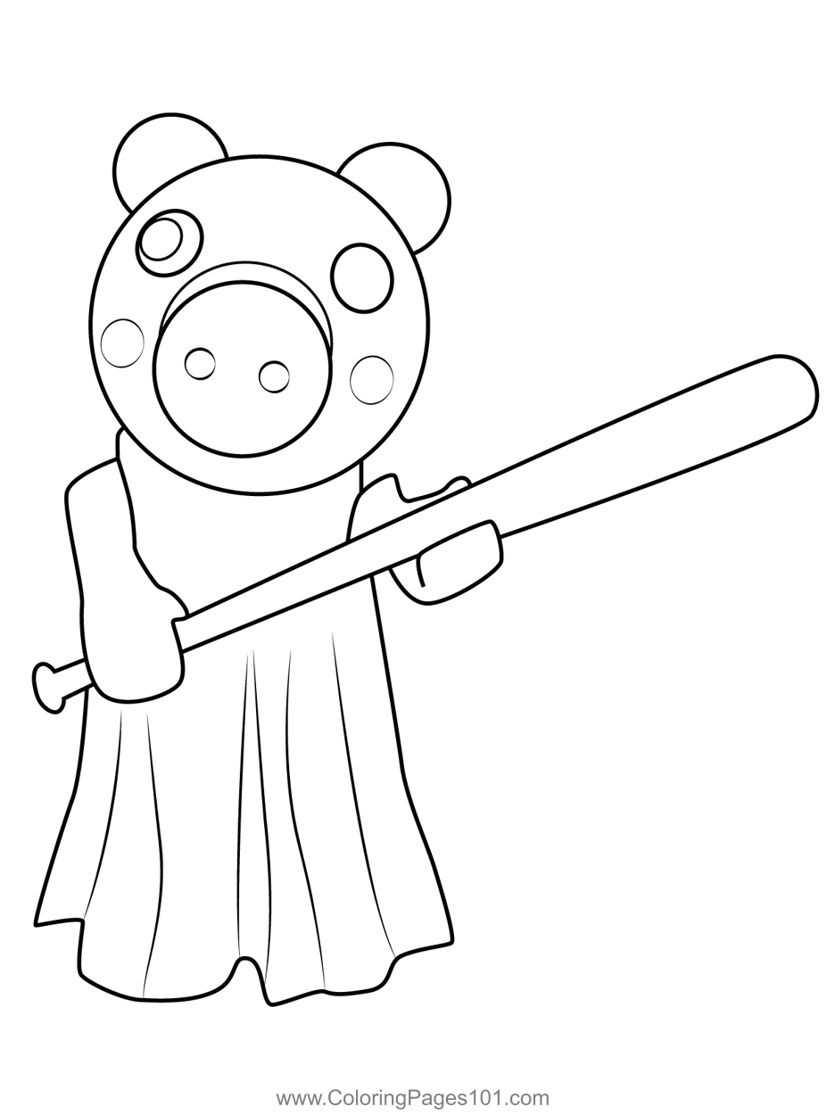 Roblox Piggy Colouring