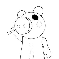 Piggy's Mid Jumpscare Roblox Free Coloring Page for Kids