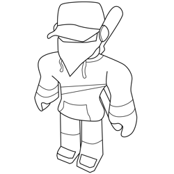 Roblox Cap Free Coloring Page for Kids