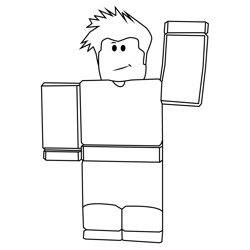 Roblox Noob Coloring Pages Simple Noob Picture