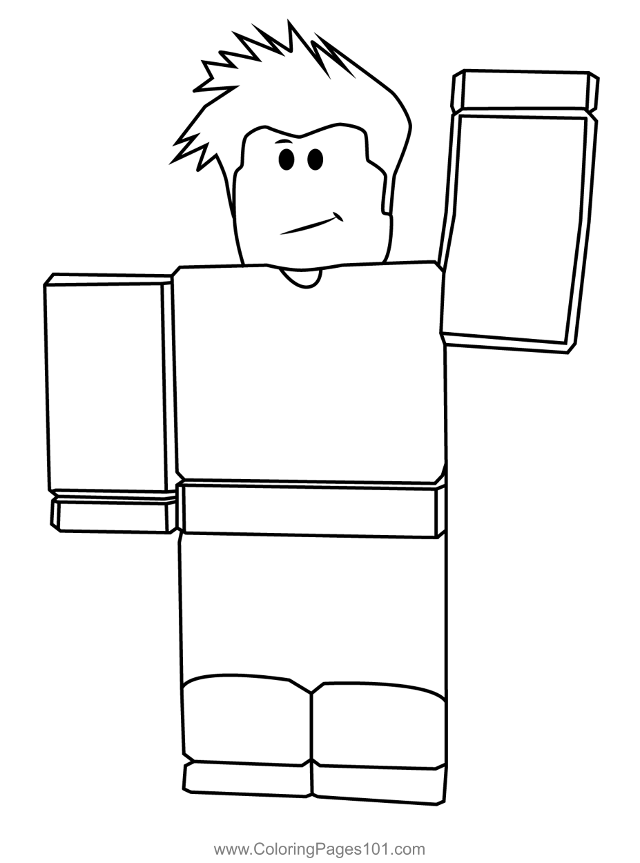 Roblox Hi Coloring Page for Kids   Free Roblox Printable Coloring ...