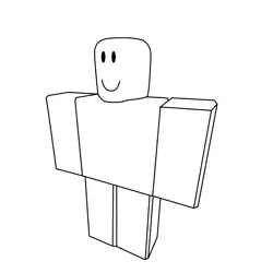 Roblox Noob Free Coloring Page for Kids