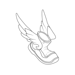 Winged Boots Skylanders Spyros Adventure Magic Free Coloring Page for Kids