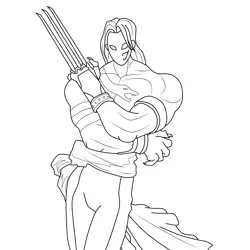 Vega Street Fighter Free Coloring Page for Kids