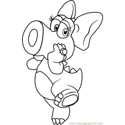 Birdo Free Coloring Page for Kids