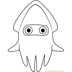 Blooper Free Coloring Page for Kids