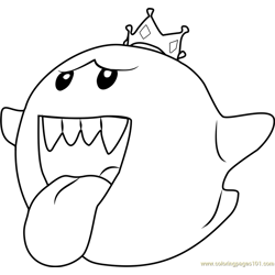 King Boo Free Coloring Page for Kids