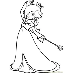 Rosalina Free Coloring Page for Kids