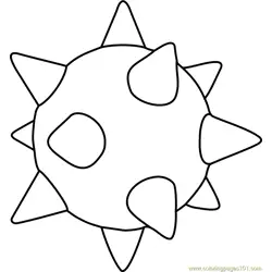 Spiny Egg Free Coloring Page for Kids