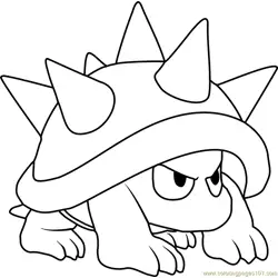 Spiny Free Coloring Page for Kids