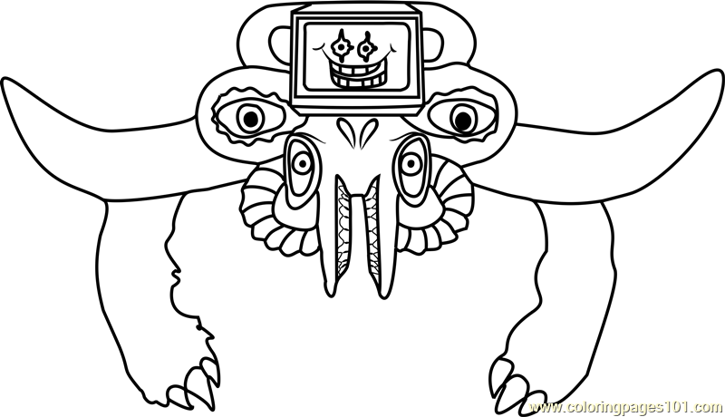 Photoshop Flowey Undertale Coloring Page for Kids - Free Undertale