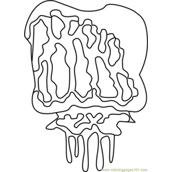 Big Mouth Undertale Free Coloring Page for Kids