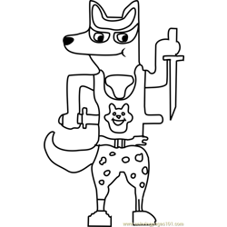 Doggo Undertale Free Coloring Page for Kids