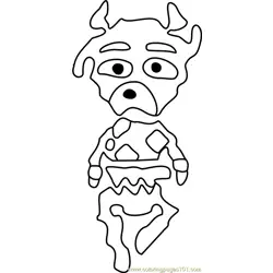 Faun Undertale Free Coloring Page for Kids